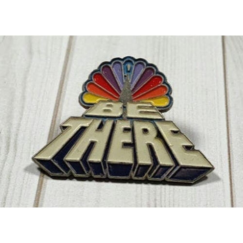 NBC Peacock Be There Pin for a Hat, Lapel, Lanyard, Jacket or Backpack